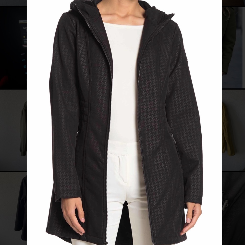 Michael Kors Missy full zip long jacket